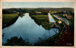 N°114755 -cpa Isle Sur Le Doubs -vue Générale Prise Du Tunnel- - Isle Sur Le Doubs