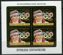 Olympische Spelen  1984 , Centraal Afrika   -  Blok  Postfris - Winter 1984: Sarajevo