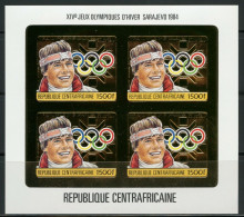 Olympische Spelen  1984 , Centraal Afrika   -  Blok  Postfris - Hiver 1984: Sarajevo