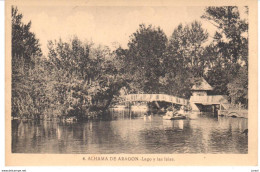 POSTAL    ALHAMA DE ARAGON  -ZARAGOZA  - EL LAGO Y LAS ISLAS  (LAC ET LES ILES)  (FOTO L.ROISIN) - Andere & Zonder Classificatie