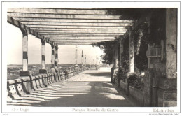 POSTAL   13.-   LUGO  -GALICIA  - PARQUE ROSALIA DE CASTRO    ( EDIC. ARRIBAS ) - Lugo