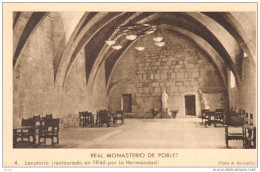 POSTAL   MONASTERIO DE POBLET -TARRAGONA -  (ESPAÑA)   LOCUTORIO -  (FOTO A. BALCELLS) - Tarragona