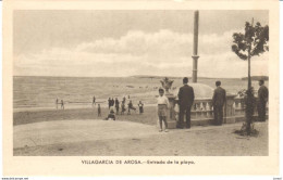 POSTAL   VILLAQGARCIA DE AROSA  -PONTEVEDRA  -ENTRADA A LA PLAYA - Autres & Non Classés