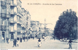 POSTAL   LA CORUÑA  -GALICIA  -AVENIDA DE LOS CANTONES - La Coruña