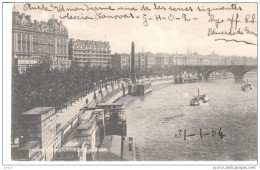 POSTAL    LONDRES  -INGLATERRA - VISTA DEL DIQUE DEL TAMESIS  - - River Thames