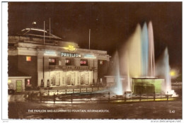 POSTAL    BOURNEMOUTH  - INGLATERRA -     THE PAVILLON Y FUENTE ILUMINADA - Bournemouth (depuis 1972)