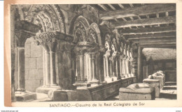 POSTAL   - SANTIAGO DE COMPOSTELA  -GALICIA  - CLAUSTRO DE LA REAL COLEGIATA - Santiago De Compostela