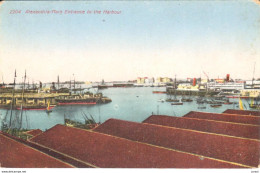 POSTAL    ALEXANDRIA  - EGIPTO  -MAIN ENTRANCE TO THE HARBOUR  (ENTRADA PRINCIPAL AL PUERTO) - Alexandrie