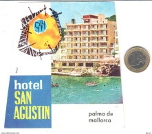 ETIQUETA DE HOTEL  -HOTEL SAN AGUSTIN  -PALMA DE MALLORCA -ISLAS BALEARES - Etiquettes D'hotels