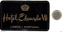 ETIQUETA DE HOTEL  -HOTEL EDUARDO VII   -LISBOA  -PORTUGAL  (CON CHANELA) - Etiquettes D'hotels