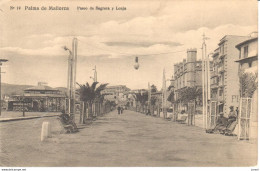 Delcampe - POSTAL    PALMA DE MALLORCA  -ISLAS BALEARES -PASEO DE SAGRERA Y LONJA - Palma De Mallorca