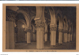 POSTAL   TOLEDO  -ESPAÑA  -  INTERIOR DE SANTA MARIA LA BLANCA - Toledo