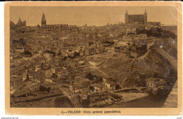 POSTAL   TOLEDO  -ESPAÑA  - VISTA GENERAL PANORÁMICA  ( APERÇU PANORAMIQUE ) - Toledo