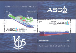 2023. Azerbaijan, 165y Of The Azerbaijan Caspian Shipping, S/s, Mint/** - Azerbaiján