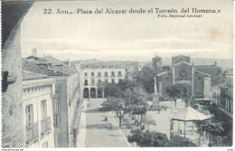 POSTAL    AVILA  -ESPAÑA  - PLAZA DEL ALCAZAR DESDE EL TORREON DEL HOMENAJE - Ávila