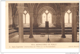 POSTAL  REAL MONASTERIO DE POBLET -SALA CAPITULAR  RESTAURADA EN 1946 -FOTO MARTI - Tarragona