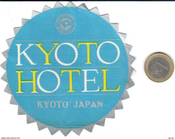 ETIQUETA DE HOTEL  -KYOTO HOTEL  -KYOTO -JPAN - Etiquetas De Hotel