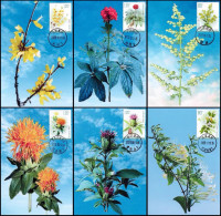 China Maximum Card,2023-20T "Medicinal Plants (III)",6 pcs - Cartoline Maximum