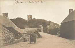 Cesson Près St Brieuc * Carte Photo * Un Coin Du Village , Le Tertre De La Croix * Enfants Villageois Quartier - Saint-Brieuc