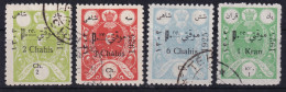 PERSIA 1925 - Canceled - Sc# 686-689, 694 - Iran