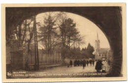 Beauraing - L'Entrée Du Parc L'Arbre Des Apparitions Et Le Pont Du Chemin De Fer - Beauraing