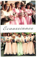 Souvenir Du Goûter Matriomonial D'Ecaussinnes 1989 - La Présidente Et Ses Demoiselles D'Honneur - Ecaussinnes