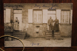 Carte Photo 1900's Famille Nancy Meurthe Et Moselle Pour Talon Tannay CPA Ak Animée Tirage Print Vintage - Other & Unclassified