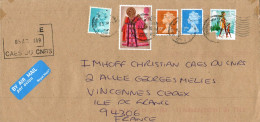 GB AFFRANCHISSEMENT COMPOSE SUR LETTRE POUR LA FRANCE - Storia Postale