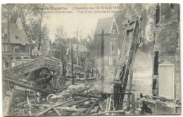 Bruxelles-Exposition - L'Incendie Des 14-15 Août 1910 - Bruxelles-Kermesse -Vue D'un Pont De La Senne - Wereldtentoonstellingen