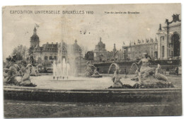 Exposition Universelle De Bruxelles 1910 - Vue Du Jardin De Bruxelles - Wereldtentoonstellingen