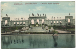 Bruxelles - Exposition 1910 - La Nouvelle Façade Principale - Wereldtentoonstellingen