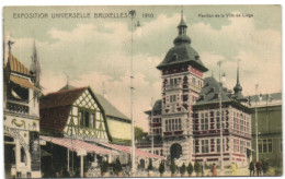 Exposition Universele De Bruxelles 1910 - Pavillon Dela Ville De Liège - Wereldtentoonstellingen