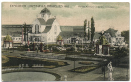 Exposition Universele De Bruxelles 1910 - Pavillon Allemand Et Jardin Hollandais - Expositions Universelles