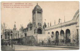 Bruxelles-Exposition De 1910 - Pavillons De La Fabrique Nationale D'Armes De Guerre De L'Uruguay Et De L'Italie - Expositions Universelles