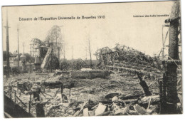 Désastre De L'Exposition Univeselle De Bruxelles 1910 - Intérieur Des Halls Incendiés - Expositions Universelles