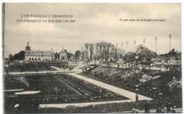 L'Incendie De L'Exposition Universelle De Bruxelles 1910 - Ce Qui Reste De Lafaçade Principale - Expositions Universelles