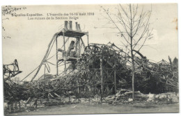 Bruxelles Exposition - L'Incendie Du 14-15 Août 1910 -  Les Ruines De La Section Belge - Expositions Universelles