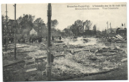 Bruxelles Exposition - L'Incendie Du 14-15 Août 1910 -  Bruxelles Kermesse - Vue Génerale - Expositions Universelles