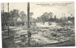 Bruxelles Exposition - L'Incendie Du 14-15 Août 1910 -  Bruxelles Kermesse - Vue Génerale - Expositions Universelles