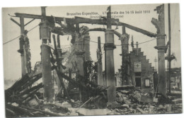 Bruxelles Exposition - L'Incendie Du 14-15 Août 1910 -  Bruxelles Kermesse - Wereldtentoonstellingen