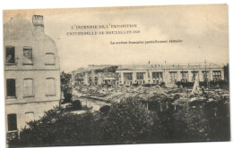 L'Incendie De L'Exposition Universelle De Bruxelles 1910 - La Section Française Partiellement Détruite - Wereldtentoonstellingen