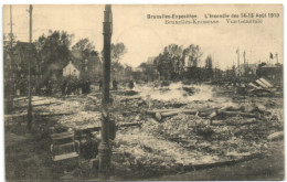 Bruxelles Exposition - L'Incendie Du 14-15 Août 1910 -  Bruxelles Kermesse - Vue Générale - Expositions Universelles