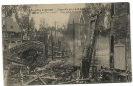 Bruxelles Exposition - L'Incendie Du 14-15 Août 1910 -  Bruxelles Kermesse - Vue D'un Pont De La Senne - Expositions Universelles