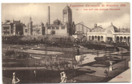 Exposition Universelle De Bruxelles 1910 - Vue Sur Les Jardins Français - Expositions Universelles