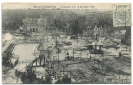 Bruxelles Exposition - L'Incendie Du 14-15 Août 1910 -  Panorama De Bruxelles Kermesse Après Les Ravages Du Feu - Wereldtentoonstellingen