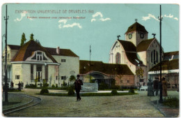 Exposition Universelle De Bruxelles 1910 - Pavillon Allemand Avec Restaurant Kaiserhof - Expositions Universelles