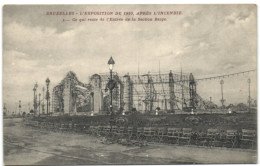 Bruxelles - L'Exposition De 1910 - Après L'incendie - Cequi Reste De L'Entrée De La Section Belge - Expositions Universelles