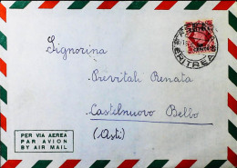 ITALIA - COLONIE OCCUPAZIONE BRITANNICA - B.A.ERITREA - Lettera Da ASMARA 1952- S6056 - Britische Bes. MeF