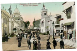 Exposition De Bruxelles 1910 - Avenue Des Colonies - Wereldtentoonstellingen