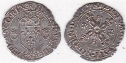 Douzain Aux Croissants 1551 M Toulouse. Henri II, En Billon. - 1547-1559 Heinrich II.